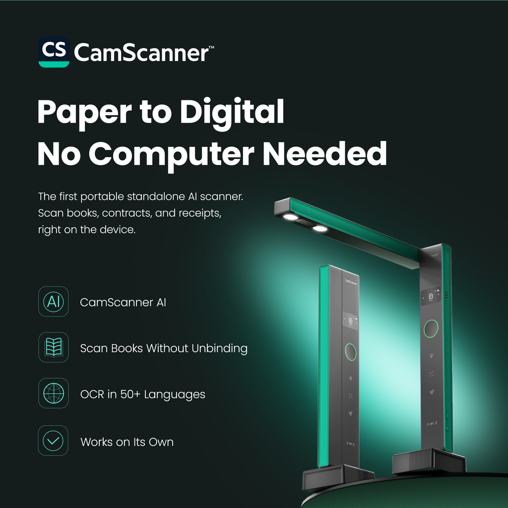 CamScanner Apex 1 Pro: Paper to Digital. No Computer Needed