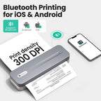 CamScanner P1 Pro Inkless Thermal Printer, Portable US Letter Size Bluetooth Printer with 1 Roll of Paper, for iPhone Android Computer, Home Office Use