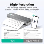 Papier Thermique Plié – Zéro Transparence, Impression Ultra Nette 300 dpi, Boîte de 100 Feuilles Sûre pour le Voyage, Sans BPA, Compatible avec l'Imprimante CamScanner P1 Pro
