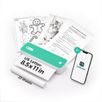 CamScanner P1 Portable Inkless Printer, 203 DPI Wireless Thermal Printing for iPhone Android Laptop PC, Print US Letter Documents Receipts Anywhere, for Travel Remote Work Home Office School, Green
