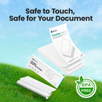 Papier Thermique Plié – Zéro Transparence, Impression Ultra Nette 300 dpi, Boîte de 100 Feuilles Sûre pour le Voyage, Sans BPA, Compatible avec l'Imprimante CamScanner P1 Pro