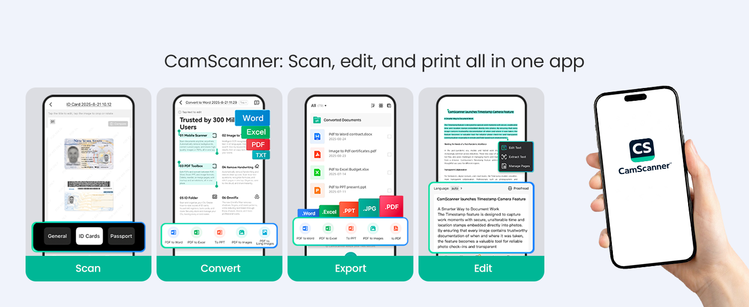 P1 Pro Ink-Free Thermal Printer, Portable US Letter Size Bluetooth Printer with 1 Roll Paper, for iPhone Android Computer, Home Office Use